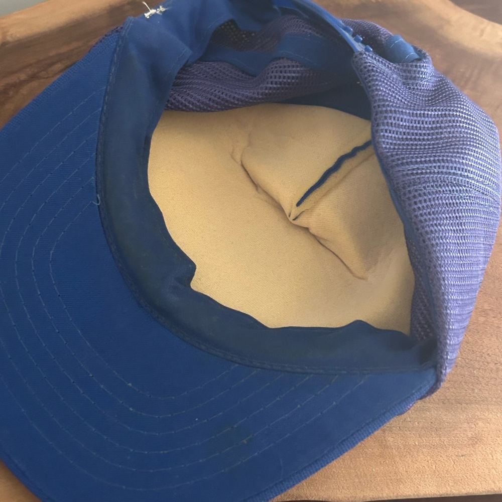 Vintage 1970's Royal Canadian Mounted Snapback Trucker Hat Rare RCMP blue - Picture 3 of 5